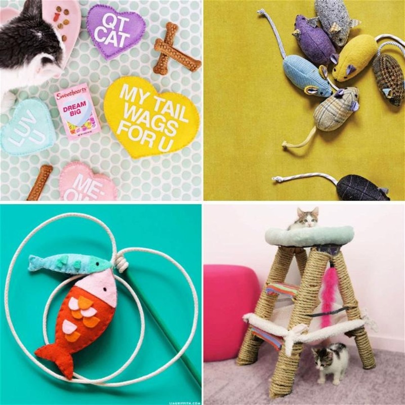 DIY cat toys