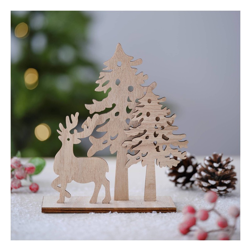 Festive wooden crafts