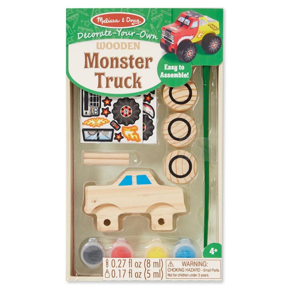 Wooden toy truck craft