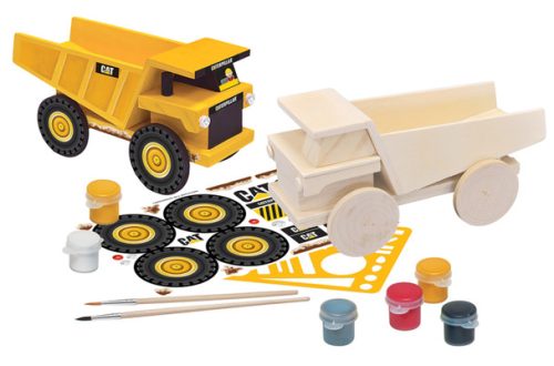 Wooden toy truck craft